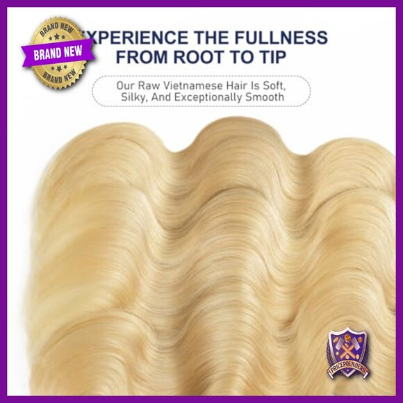 Raw Human Hair Bundles 16-20 Inch Body Wave Bleachable Dyeable